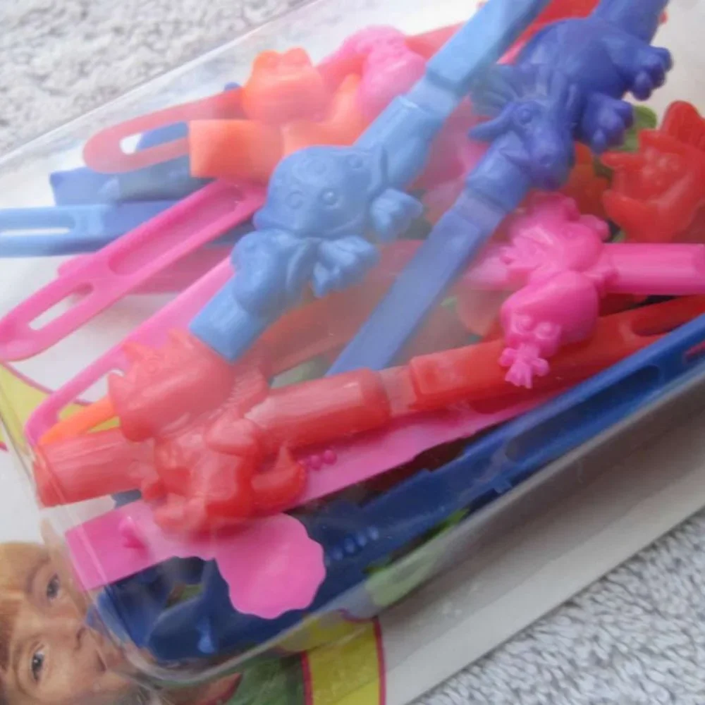 20 Goody Girls Show Offs Plastic Dinosaur Tight Hair Barrettes Secure Pin Pastel